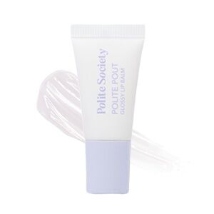 $6❤️‍🔥 LAST 1! Polite Society Pout Glossy Lip Balm Mini COCONUT CREAM 🥥 NEW